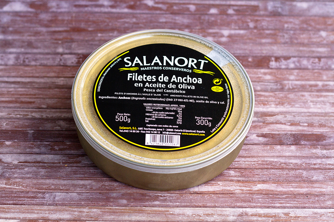 Anchois de Cantabrie Étiquette noire. 50-55 filets