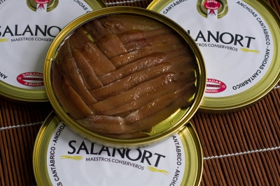 Anchois de la mer Cantabrique 12-15 filets à l’huile