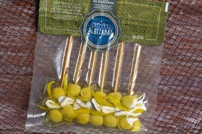 Gildas de cecina (viande séchée) et fromage 6 unités.