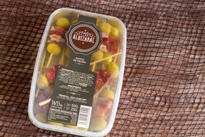 Gildas de cecina (viande séchée) et fromage 15 unités.