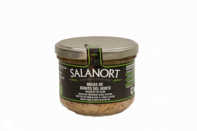 Miettes de bonite du nord Salanort à l’huile d’olive 230 g.